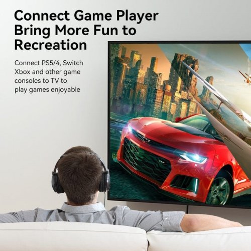 Кабель Vention HDMI to HDMI V2.0 4K 10m (ALIBL) Black купить в Украине | Telemart фото