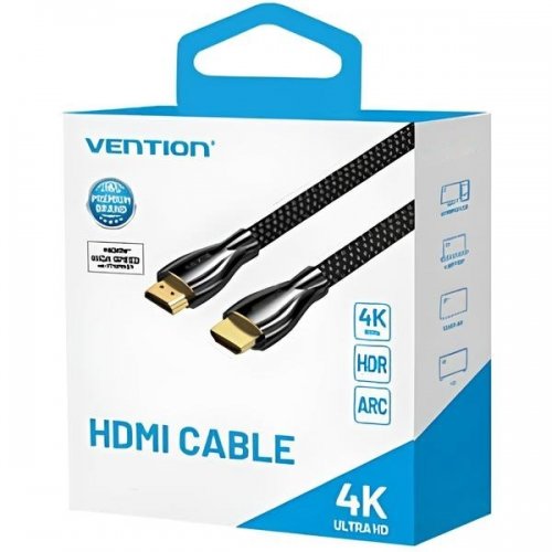 Кабель Vention HDMI to HDMI V2.0 4K 3m (ALMBI) Black купити в Україні | Telemart фото