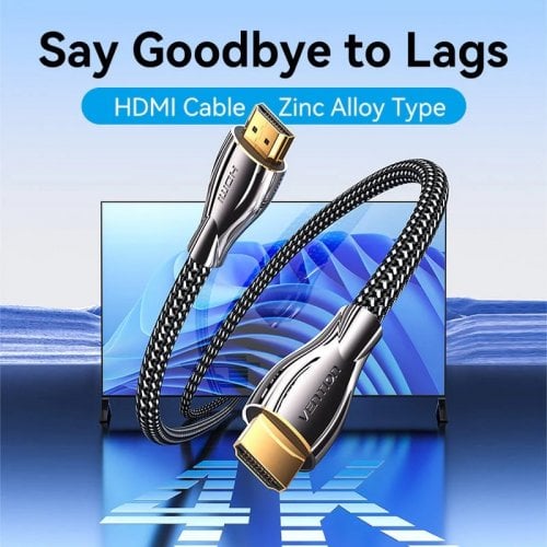 Кабель Vention HDMI to HDMI V2.0 4K 8m (ALMBK) Black купить в Украине | Telemart фото