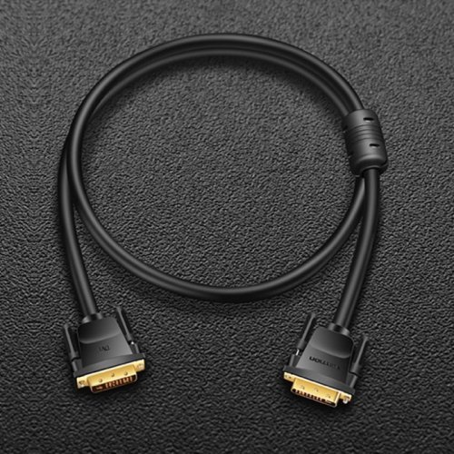 Кабель Vention DVI-D to DVI-D Dual Link 2K 1.5m (EAABG) Black купити в Україні | Telemart фото