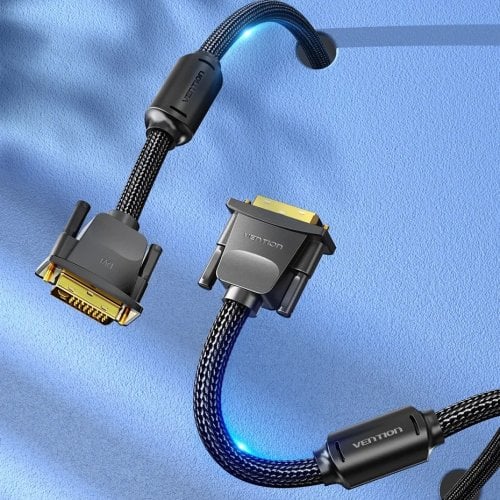 Кабель Vention DVI-D to DVI-D 2K 8m (EAEBK) Black купить в Украине | Telemart фото