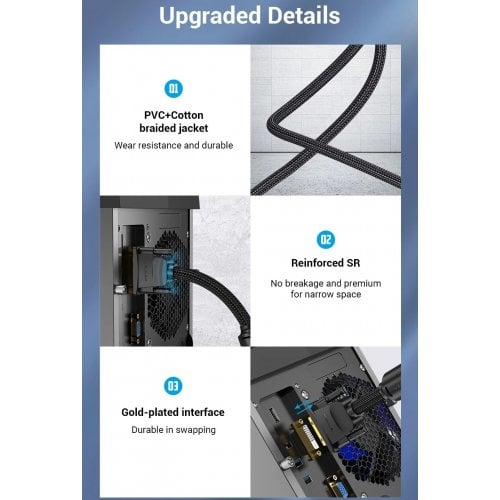 Кабель Vention DVI-D to DVI-D 2K 8m (EAEBK) Black купить в Украине | Telemart фото