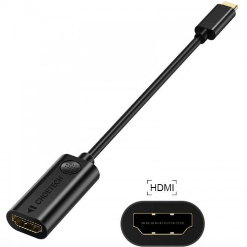 Переходник Choetech USB Type-C to HDMI 4K 0.15m (HUB-H04BK-V5) Black купить в Украине | Telemart фото