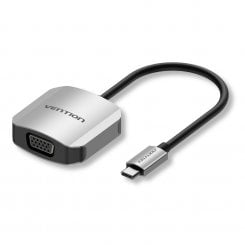 Перехідник Vention USB Type-C to VGA 1080P 0.15m (TDFHB) Gray