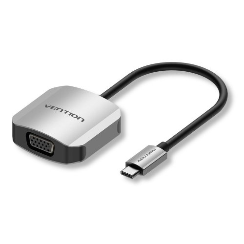 Переходник Vention USB Type-C to VGA 1080P 0.15m (TDFHB) Gray купить в Украине | Telemart фото
