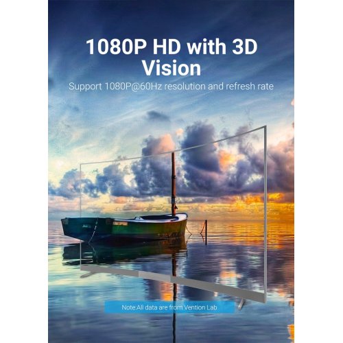 Переходник Vention USB Type-C to VGA 1080P 0.15m (TDFHB) Gray купить в Украине | Telemart фото