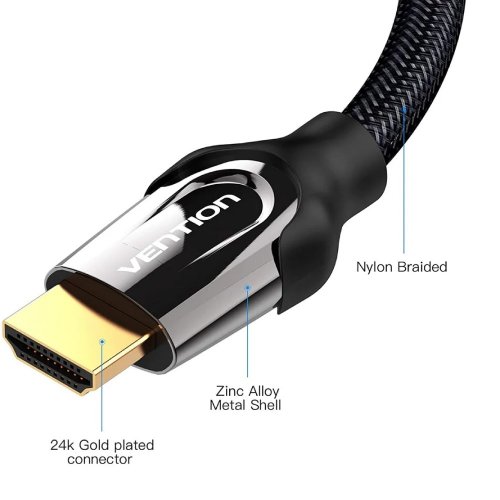 Кабель Vention HDMI to HDMI V2.0 4K 3m (VAA-B05-B300) Black купить в Украине | Telemart фото