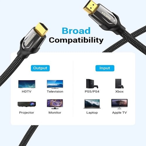 Кабель Vention HDMI to HDMI V2.0 4K 3m (VAA-B05-B300) Black купить в Украине | Telemart фото