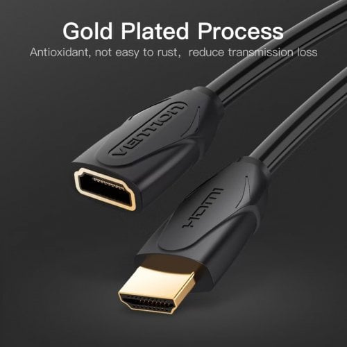 Удлинитель Vention HDMI to HDMI V2.0 4K 2m (VAA-B06-B200) Black купить в Украине | Telemart фото