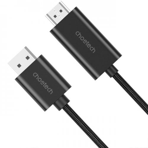 Кабель Choetech DisplayPort to HDMI 4K 2m (XDH01-BK) Black купить в Украине | Telemart фото