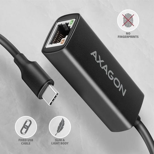 Сетевая карта AXAGON ADE-ARC USB 3.2 Gen1 Type-C to Gigabit Ethernet Black купить в Украине | Telemart фото