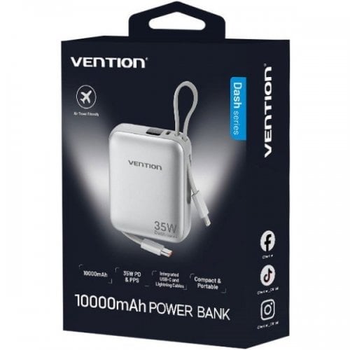Powerbank Vention 10000mAh 35W (FHFN0) Beige купить в Украине | Telemart фото
