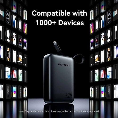 Powerbank Vention 20000mAh 45W (FHGH0) Gray купить в Украине | Telemart фото