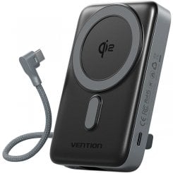 Powerbank Vention Magnetic Wireless 10000mAh 35W (FKHH0) Gray