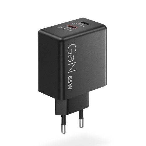Зарядное устройство для ноутбука Lenovo GaN 2 x USB Type-C 65W (40AW065BEU) Black купить в Украине | Telemart фото