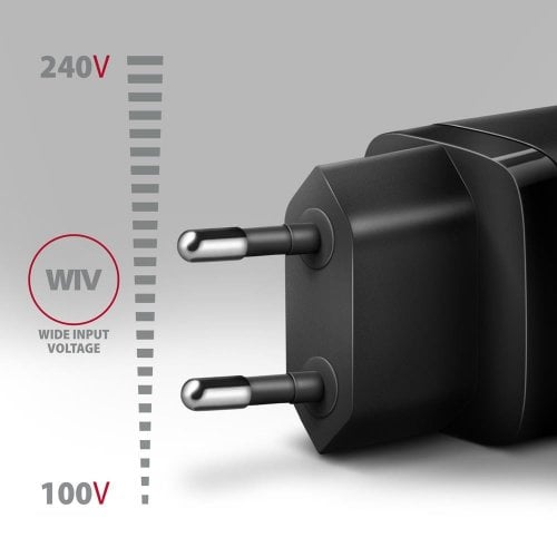 Сетевое зарядное устройство AXAGON USB + USB Type-C 30W (ACU-PQ30) Black купить в Украине | Telemart фото