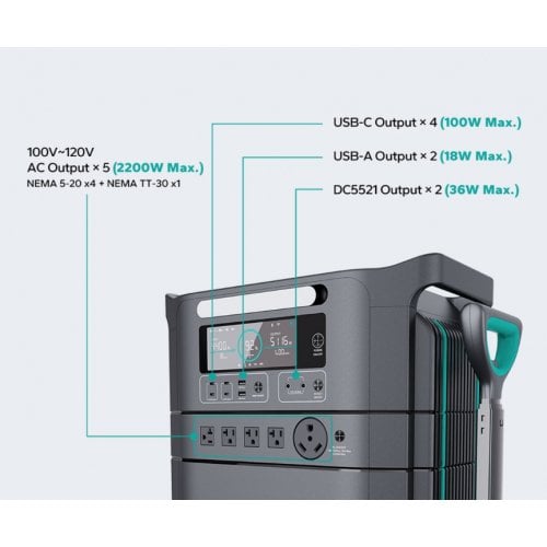 Зарядна станція Marsriva HES60 6600W 6394Wh купити в Україні | Telemart фото