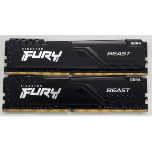 Озу Kingston DDR4 32GB (2x16GB) 3600Mhz FURY Beast Black (KF436C18BBK2/32) (Восстановлено продавцом, 917140) купить в Украине | Telemart фото