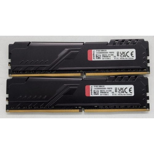 Озу Kingston DDR4 32GB (2x16GB) 3600Mhz FURY Beast Black (KF436C18BBK2/32) (Восстановлено продавцом, 917140) купить в Украине | Telemart фото