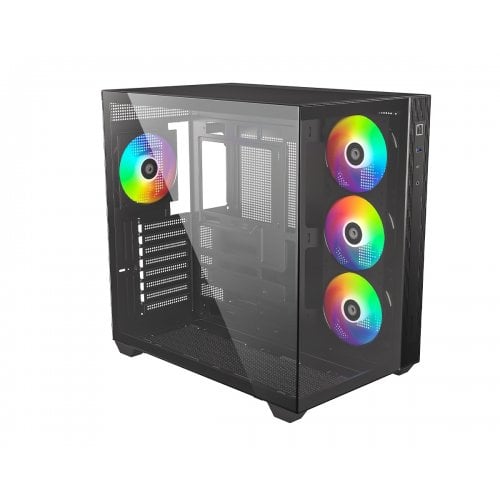 Корпус ID-Cooling View 510 ARGB Tempered Glass без БЖ Black купити в Україні | Telemart фото