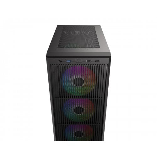 Корпус ID-Cooling Ware 300 ARGB Tempered Glass без БЖ Black купити в Україні | Telemart фото