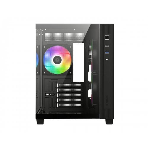 Корпус ID-Cooling View 500 ARGB Tempered Glass без БЖ Black купити в Україні | Telemart фото