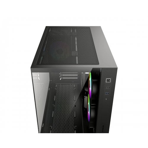 Корпус ID-Cooling View 500 ARGB Tempered Glass без БЖ Black купити в Україні | Telemart фото