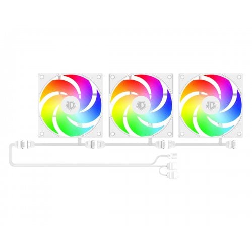 Корпус ID-Cooling Ware 300 ARGB Tempered Glass без БЖ White купити в Україні | Telemart фото