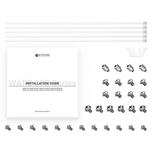 Корпус ID-Cooling Ware 300 ARGB Tempered Glass без БЖ White купити в Україні | Telemart фото