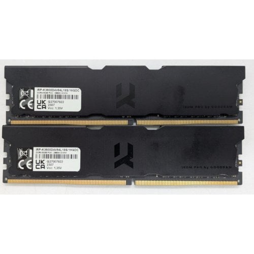 Озу GoodRAM DDR4 16GB (2x8GB) 3600Mhz IRDM Pro Deep (IRP-K3600D4V64L18S/16GDC) (Восстановлено продавцом, 917163) купить в Украине | Telemart фото