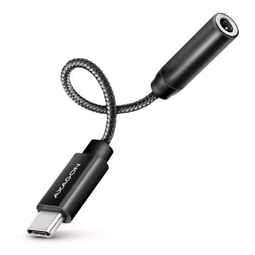 Адаптер AXAGON USB Type-C to 3.5mm 0.1m (ADA-HC) Black купить в Украине | Telemart фото