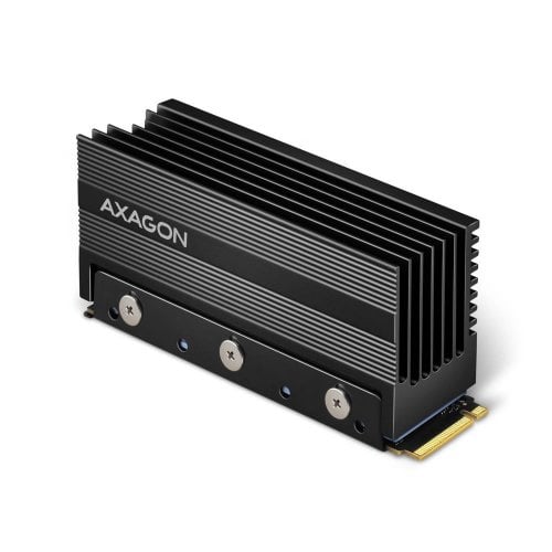 Радиатор для SSD AXAGON M.2 2280 SSD Heatsink 36 mm (CLR-M2XL) Black купить в Украине | Telemart фото