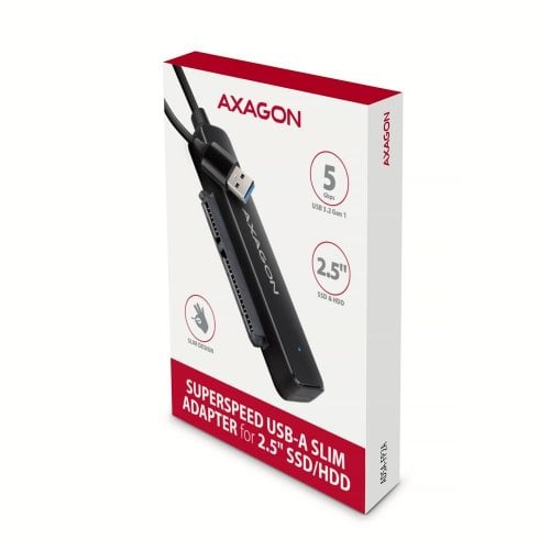 Адаптер AXAGON 2.5" SATA to USB 3.2 (ADSA-FP2A) Black купить в Украине | Telemart фото