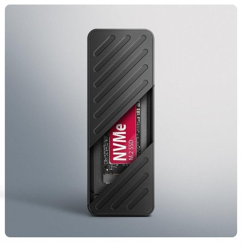 Зовнішня кишеня AXAGON M.2 SSD NVME Enclosure USB 3.2 Type-C (EEM2-20G) Black купити в Україні | Telemart фото