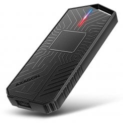 Зовнішня кишеня AXAGON M.2 SSD NVME/SATA Enclosure RGB USB 3.2 Type-C (EEM2-GAM) Black