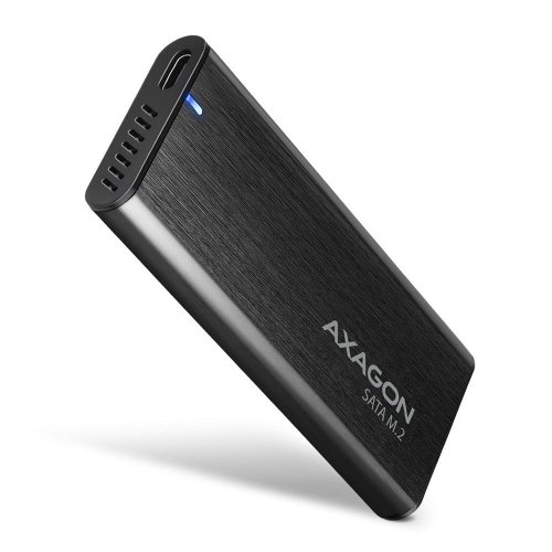 Зовнішня кишеня AXAGON M.2 SSD SATA Enclosure USB 3.2 Type-C (EEM2-SBC) Black купити в Україні | Telemart фото