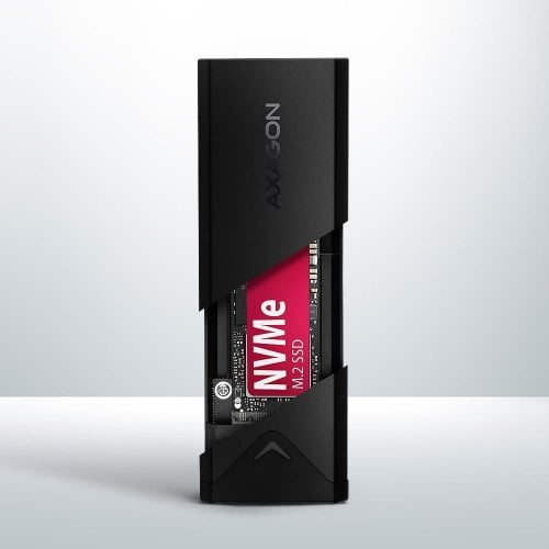 Зовнішня кишеня AXAGON M.2 SSD NVME Enclosure USB 3.2 Type-C (EEM2-UB2) Black купити в Україні | Telemart фото