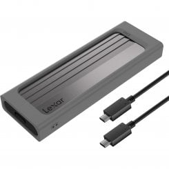Зовнішня кишеня Lexar E300 M.2 SSD NVME Enclosure USB 3.2 Type-C (LPAE300-RNBNG) Silver