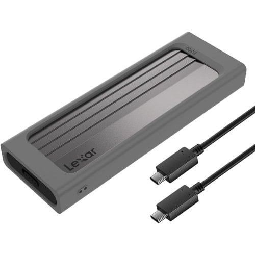 Зовнішня кишеня Lexar E300 M.2 SSD NVME Enclosure USB 3.2 Type-C (LPAE300-RNBNG) Silver купити в Україні | Telemart фото