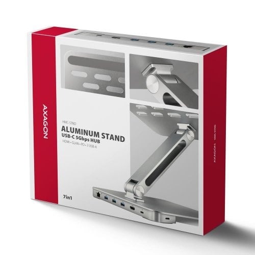 Підставка для ноутбука AXAGON HMC-STND Silver купити в Україні | Telemart фото
