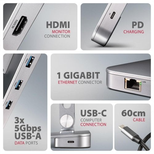 Підставка для ноутбука AXAGON HMC-STND Silver купити в Україні | Telemart фото