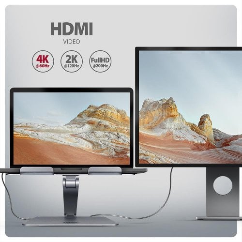Підставка для ноутбука AXAGON HMC-STND Silver купити в Україні | Telemart фото