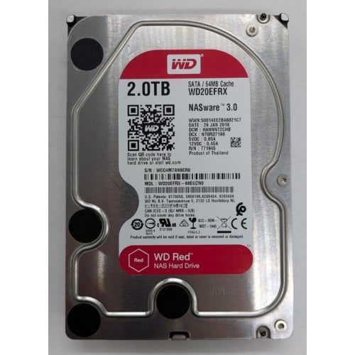 Жесткий диск Western Digital Red 2TB 64MB 3.5" (WD20EFRX) (Восстановлено продавцом, 917195) купить в Украине | Telemart фото