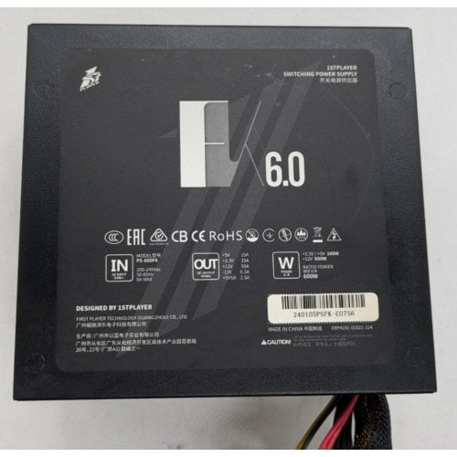 Блок питания 1stPlayer 600W (PS-600FK) (Восстановлено продавцом, 917212) купить в Украине | Telemart фото