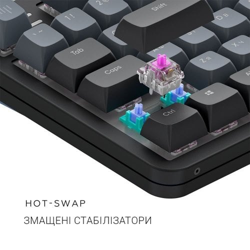 Уценка клавиатура Dark Project ALU87 Midnight ABS RGB Mech G3MS Zircon (DPKB_MIDNIGHT_87_ANSI_UA) Black (Повреждена упаковка, 917235) купить в Украине | Telemart фото