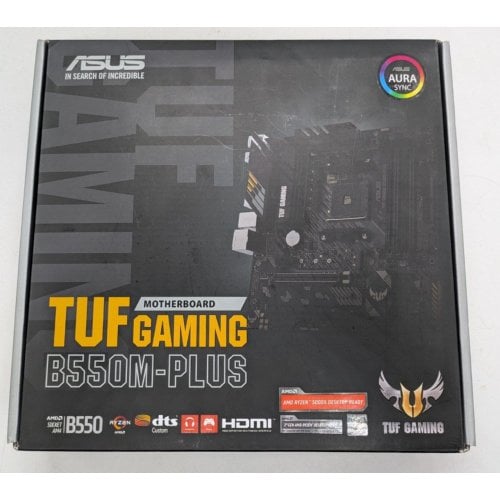 Материнська плата Asus TUF GAMING B550M-PLUS (sAM4, AMD B550) (Відновлено продавцем, 917240) купити в Україні | Telemart фото