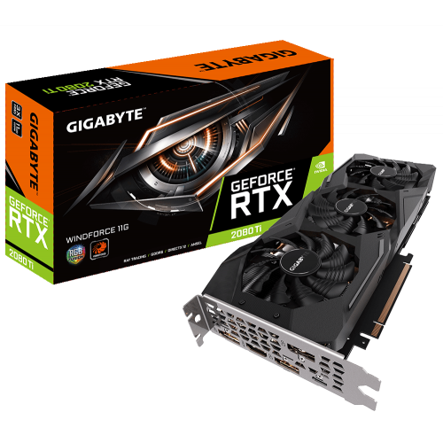 Фото Видеокарта Gigabyte GeForce RTX 2080 Ti WindForce 11264MB (GV-N208TWF3-11GC)