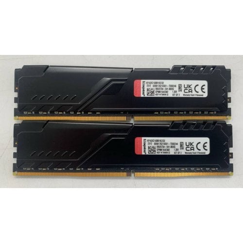 Озу Kingston DDR4 32GB (2x16GB) 3200Mhz FURY Beast Black (KF432C16BB1K2/32) (Восстановлено продавцом, 917377) купить в Украине | Telemart фото