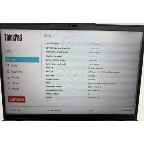 Ноутбук Lenovo ThinkPad L14 Gen 5 Black (Відновлено продавцем, 917472) купити в Україні | Telemart фото