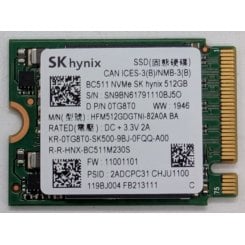 Ssd-диск Hynix BC511 512GB M.2 (2230 PCI-E) (HFM512GDGTNI-82A0A BA) (Восстановлено продавцом, 917483)